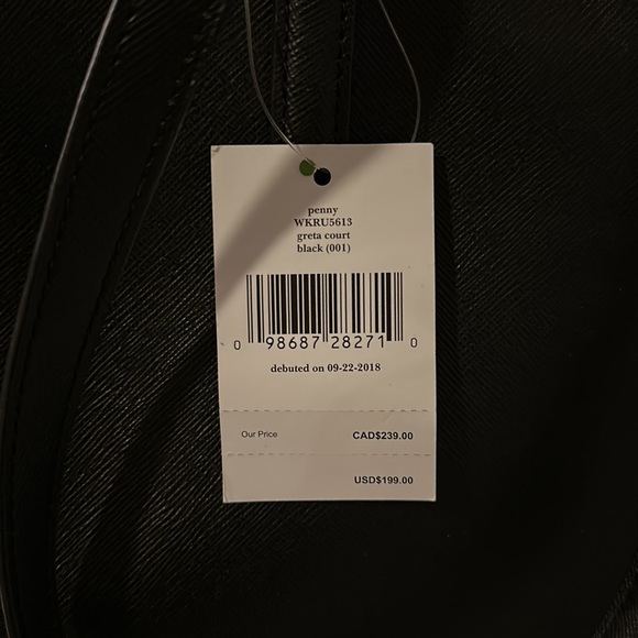 NEW Bag and Wallet -Kate Spade Black Penny Glitter Bag and Tellie Glitter Wallet - Picture 7 of 8